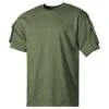 MFH US Short Sleeved T-Shirt With Sleeve Pockets OD Green -ActiveEdge Shop 00121 OD Green 01