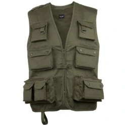 Mil-Tec Fishing Vest Olive -ActiveEdge Shop 10701001 Mil TecFishingVestOlive 10701001 02