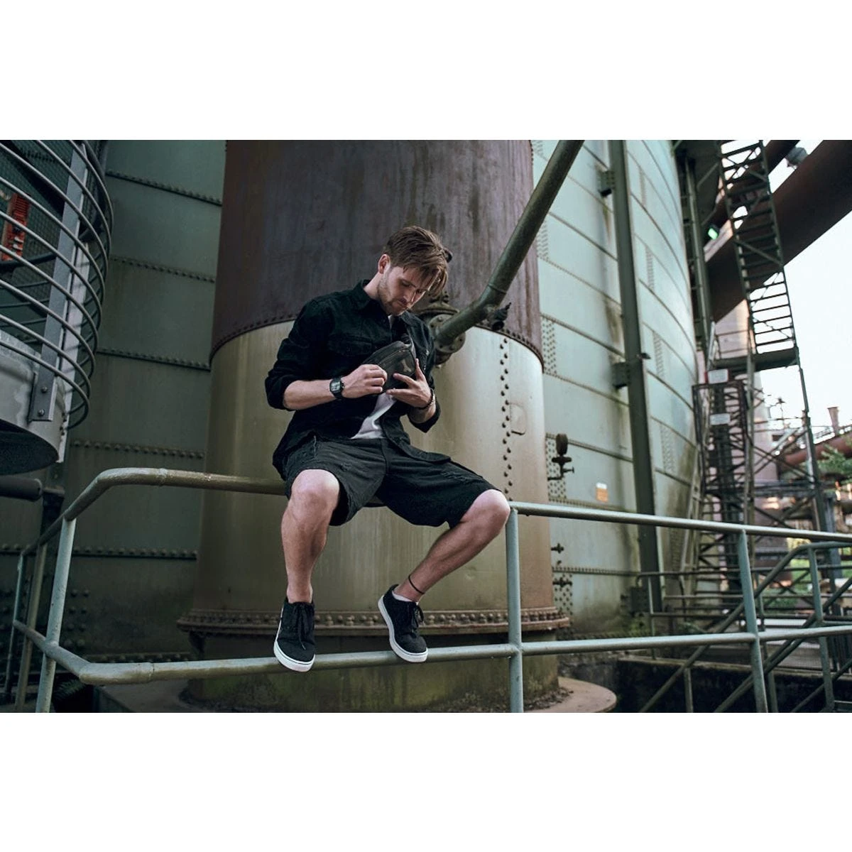 Brandit Hardee Denim Shirt Black 4 Brandit Hardee Denim Shirt Black - Image 2