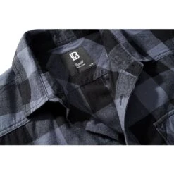 Brandit Half Sleeve Check Shirt Black/Gray -ActiveEdge Shop 4032 28 Brandit Half Sleeve Check Shirt BlackGrey 05