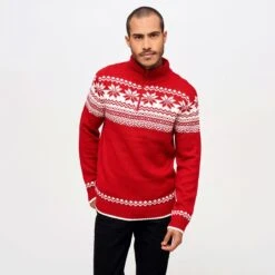 Brandit Troyer Norweger Pullover Red -ActiveEdge Shop 5029 38 Brandit Troyer Norweger Pullover Red 3 2