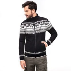 Brandit Cardigan Norweger Black -ActiveEdge Shop 5030 2 Brandit Cardigan Norweger Black 4 2