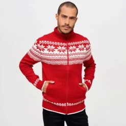 Brandit Cardigan Norweger Red -ActiveEdge Shop 5030 38 Brandit Cardigan Norweger Red 3 2
