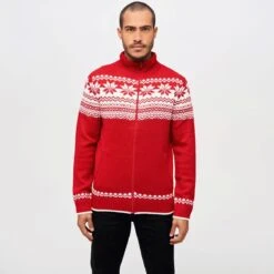 Brandit Cardigan Norweger Red -ActiveEdge Shop 5030 38 Brandit Cardigan Norweger Red 4 2