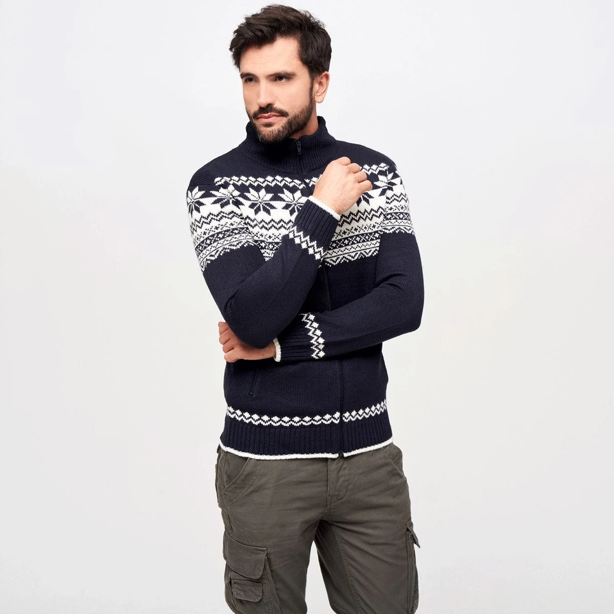 Brandit Cardigan Norweger Navy 5 Brandit Cardigan Norweger Navy - Image 3