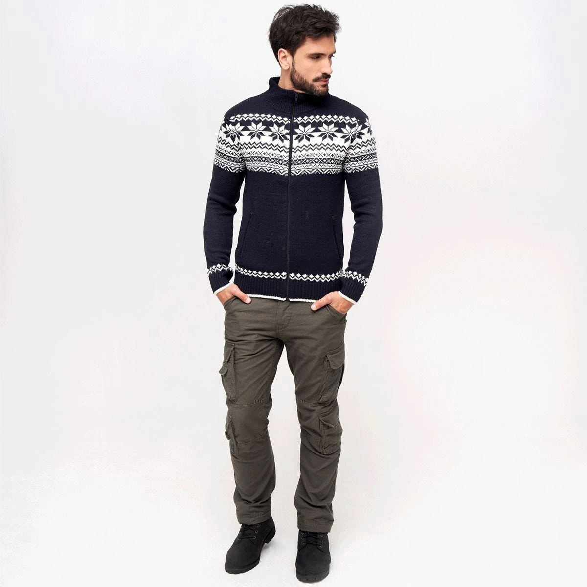 Brandit Cardigan Norweger Navy 7 Brandit Cardigan Norweger Navy - Image 5