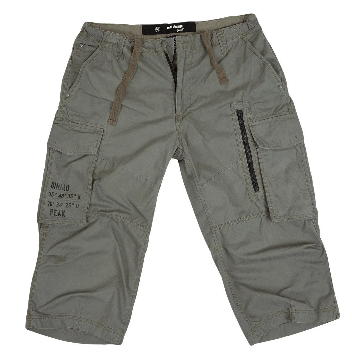 ActiveEdge Shop -ActiveEdge Shop 9458 1 Brandit Broad Peak Vintage 3 4 Trousers Olive 1 1