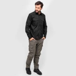 Brandit Flannel Shirt Black 7 Brandit Flannel Shirt Black -ActiveEdge Shop Brandit Flannel Shirt Black 3 1
