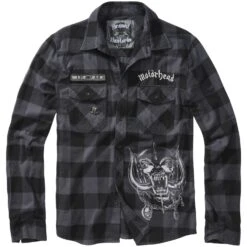 Brandit Motörhead Checkshirt Black-Gray