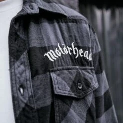 Brandit Motörhead Checkshirt Black-Gray -ActiveEdge Shop Brandit Motorhead Checkshirt Black Grey 7 2