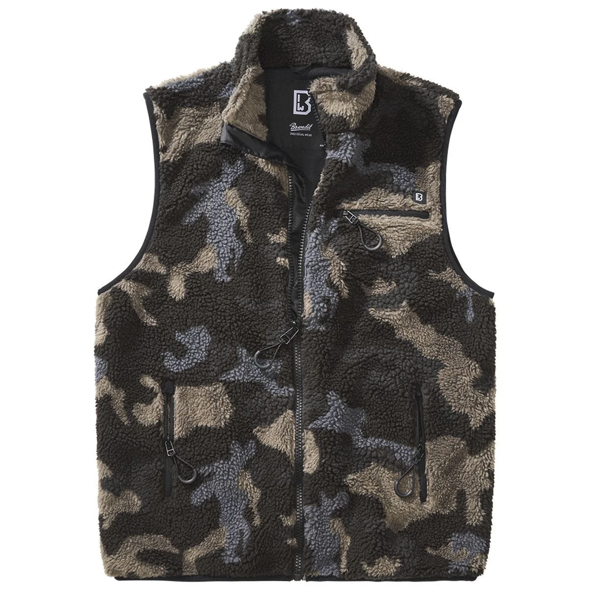 Brandit Teddyfleece Worker Vest Dark Camo 5 Brandit Teddyfleece Worker Vest Dark Camo - Image 3