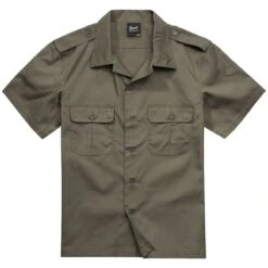 Brandit US Shirt Ripstop Short Sleeve Olive
