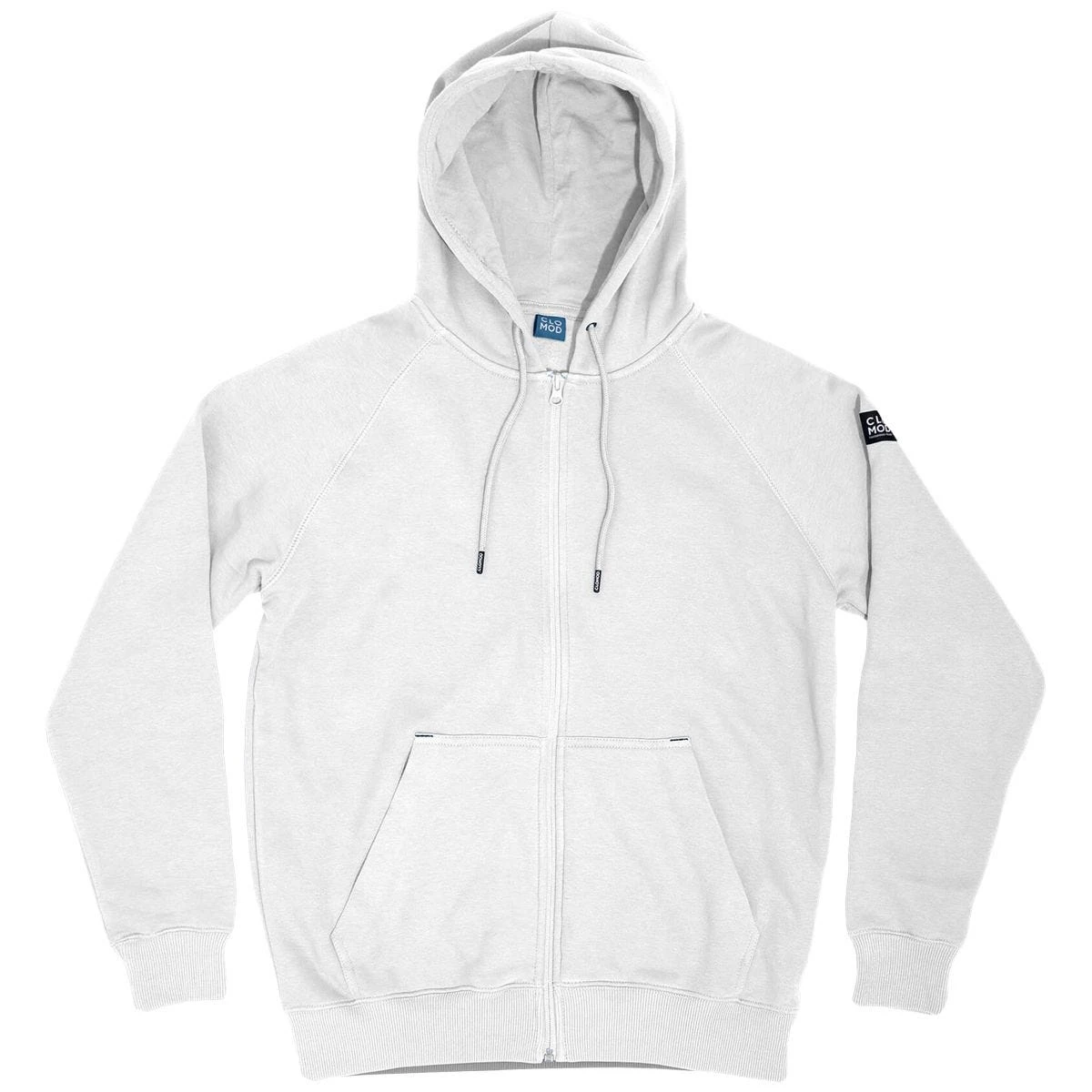 CLOMOD Hoodie Zip Sweater "Blank" White 3 CLOMOD Hoodie Zip Sweater "Blank" White