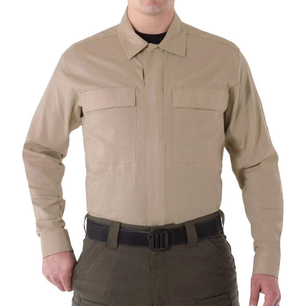 First Tactical Men's V2 Long Sleeve BDU Shirt Khaki 3 First Tactical Men's V2 Long Sleeve BDU Shirt Khaki
