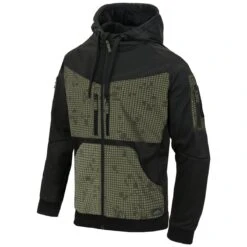 Helikon Rogue Hoodie Full Zip Black / Desert Night Camo