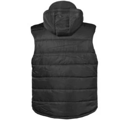 MFH Lined Vest With A Detachable Hood Black -ActiveEdge Shop MFH 04155 Vest Lined Detachable Hood black 002