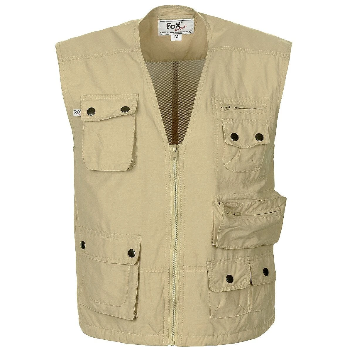 Fox Outdoor Microfibre Vest Khaki 3 Fox Outdoor Microfibre Vest Khaki