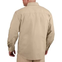 Propper Men's HLX Shirt Long Sleeve Khaki -ActiveEdge Shop Propper HLX Shirt LS Khaki 3 1001x1001