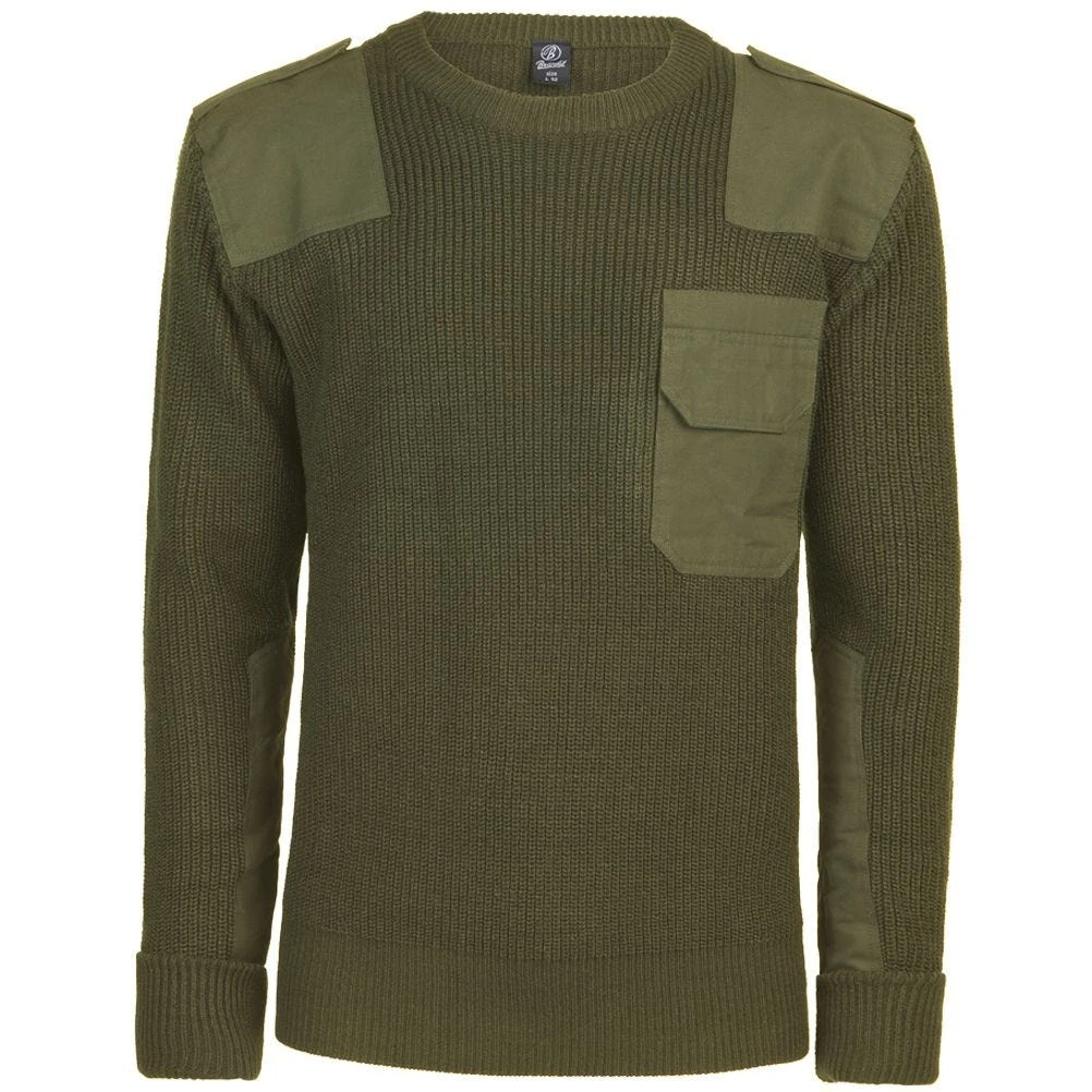 Brandit BW Pullover Olive 3 Brandit BW Pullover Olive