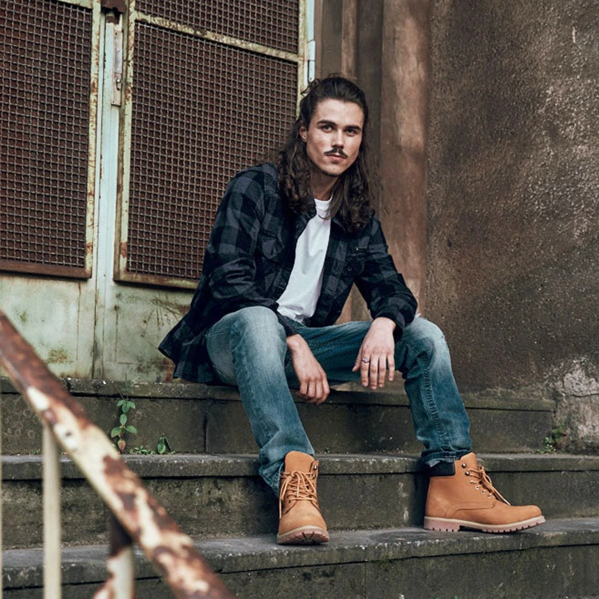 Brandit Check Shirt Black / Gray 5 Brandit Check Shirt Black / Gray - Image 3