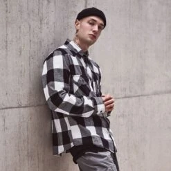 Brandit Check Shirt White / Black 8 Brandit Check Shirt White / Black -ActiveEdge Shop brandit wear check shirt white black 3