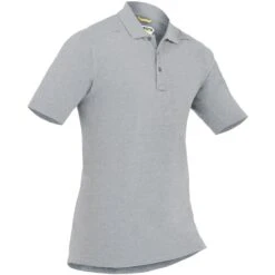 First Tactical Men's Cotton Short Sleeve Polo With Pen Pocket Heather Gray