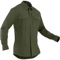 First Tactical Men's Tactix Long Sleeve BDU Shirt OD Green