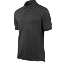 Hazard 4 Quickdry Undervest Plain Front Battle Polo Shirt Black