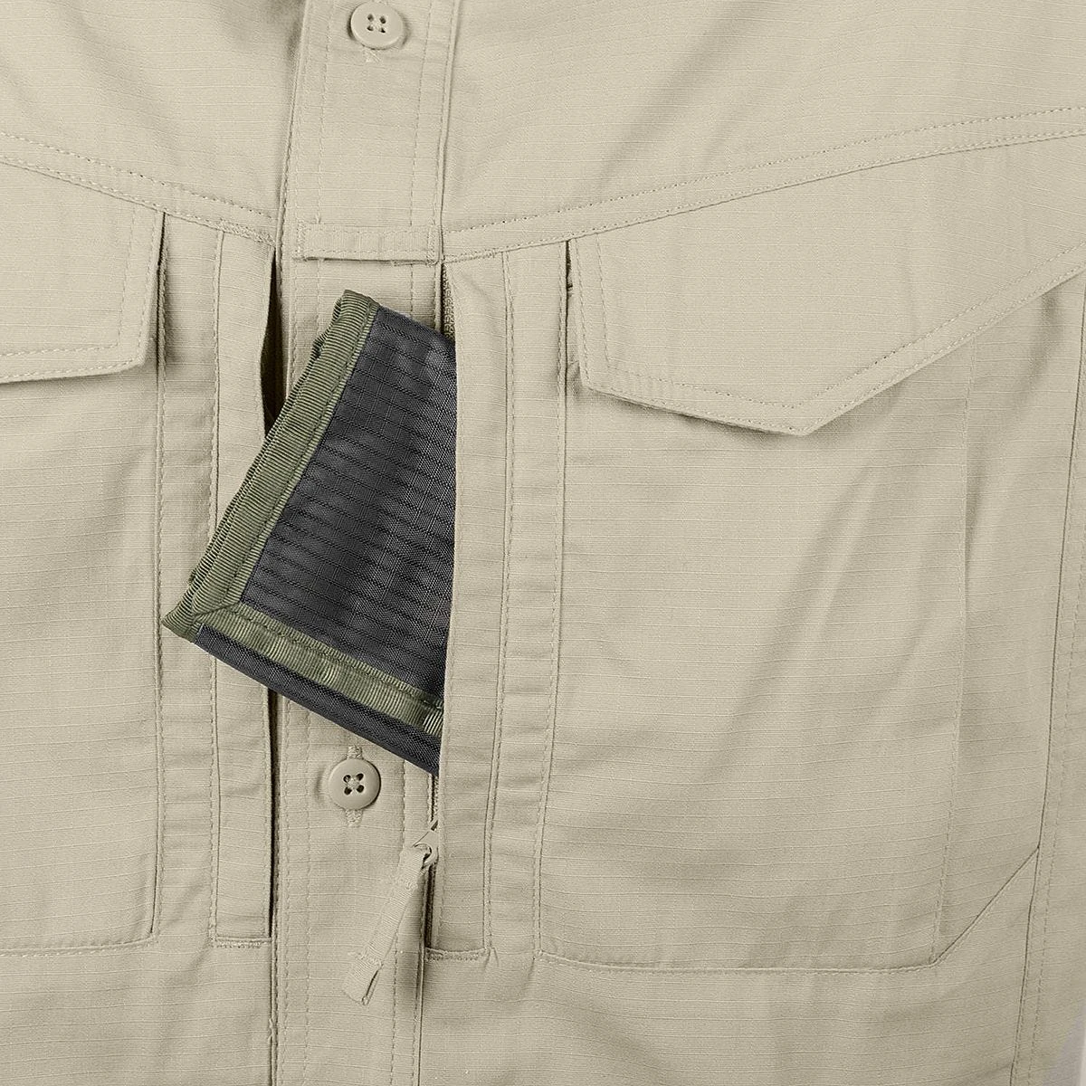 Helikon Defender Mk2 Long Sleeve Shirt Khaki 6 Helikon Defender Mk2 Long Sleeve Shirt Khaki - Image 4