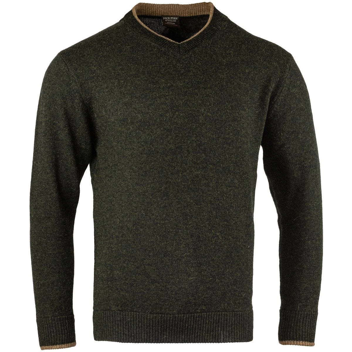 Jack Pyke Ashcombe V-Neck Pullover Dark Olive 4 Jack Pyke Ashcombe V-Neck Pullover Dark Olive - Image 2
