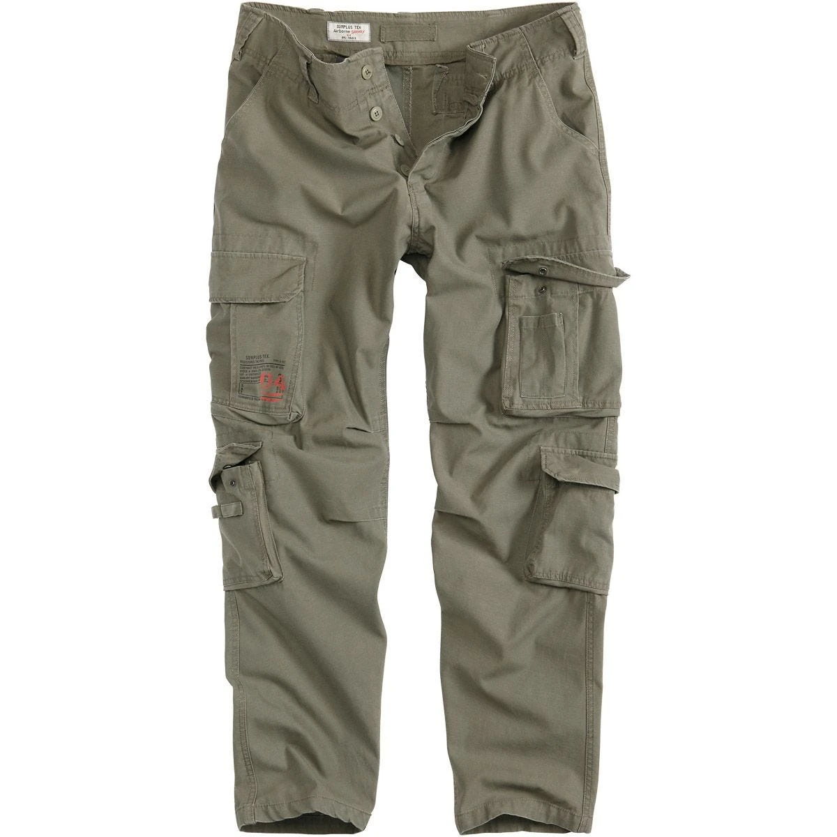 Surplus Airborne Slimmy Trousers Olive Washed 3 Surplus Airborne Slimmy Trousers Olive Washed